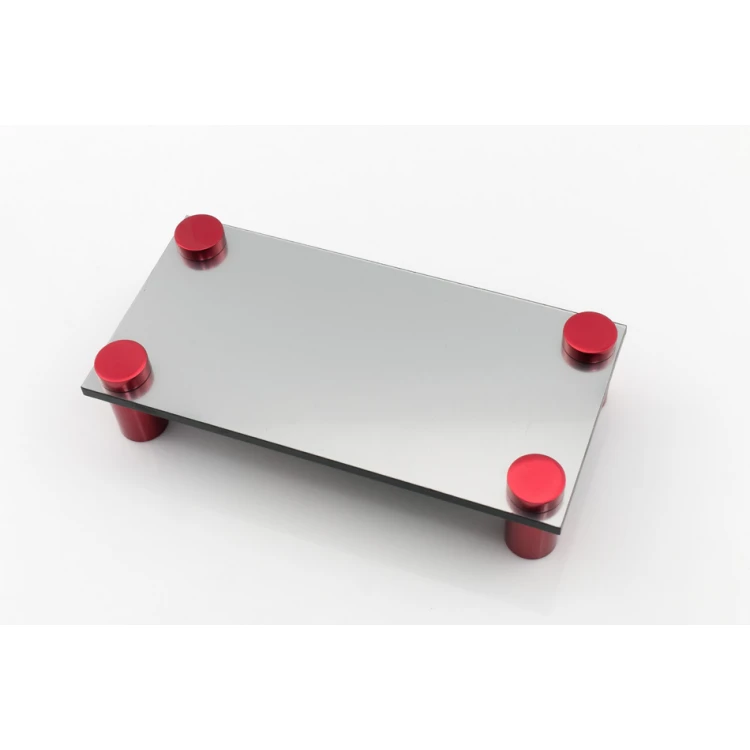 Dystans aluminiowy do szyldów i tabliczek - czerwony - średnica 13mm - DDS028