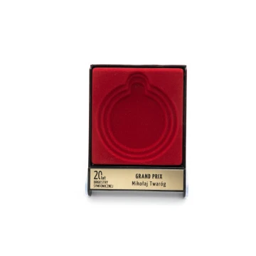 Etui uniwersalne na medal o średnicy 50, 60 lub 70mm - czerwone - ET027