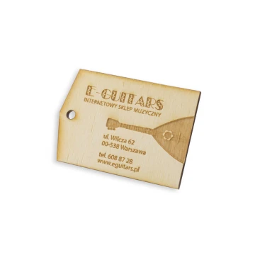 Etykiety drewniane, cenówki grawerowane laserem - wymiary: 42x60mm - EDR019
