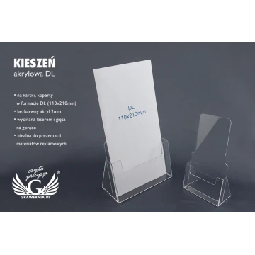 Kieszeń akrylowa DL (110x210mm) - model K007