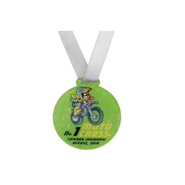 Medal akrylowy druk UV - Motocross - średnica: 60mm - MGR064