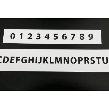 Szablon malarski - cyfry lub litery - wysokość znaków: 30mm - SM002