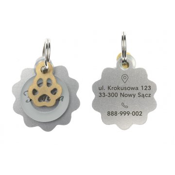 Adresówka - brelok premium dla psa i kota z Twoim grawerem - BDZ026