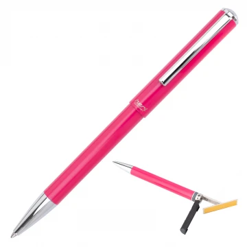 Długopis z pieczątką HERI Classic 3104 - różowy w etui - HER020