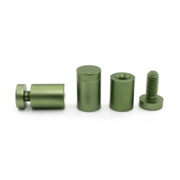 Dystans aluminiowy do szyldów i tabliczek - zielony - średnica 19mm - DDS021