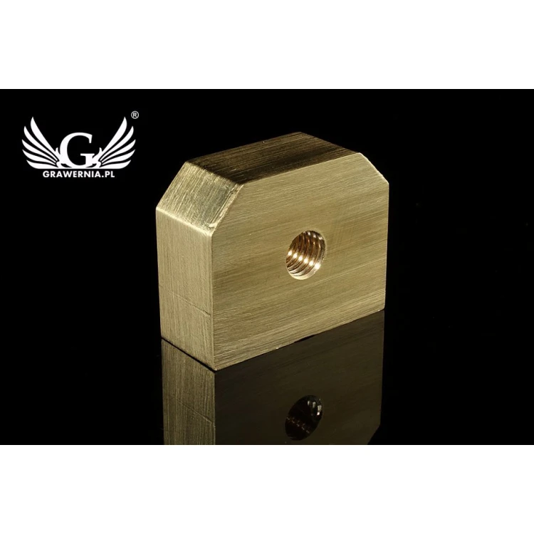 STEMPEL do wypalania logotypu na gorąco - wymiary matrycy: 33x27mm - LASER 