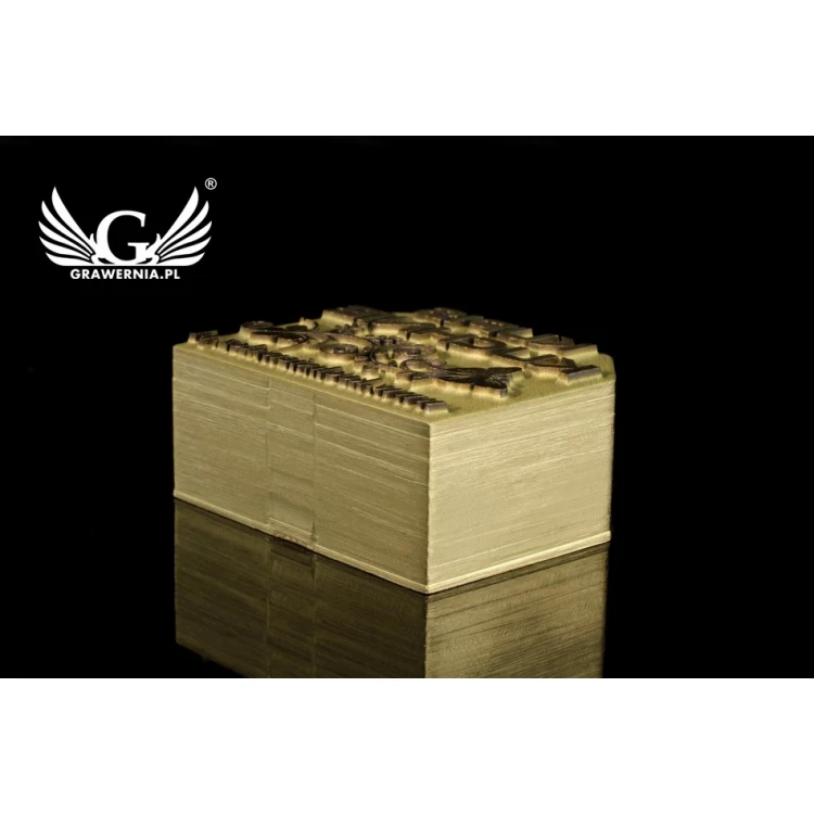 STEMPEL do wypalania logotypu na gorąco - wymiary matrycy: 33x27mm - LASER 