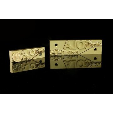 GORĄCY STEMPEL do wypalania logotypu na gorąco i zimno - wymiary matrycy: 60,8x17,3mm lub 90,9x25,5mm - LASER