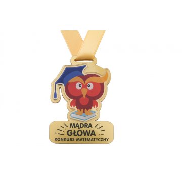 Medal Premium - Sowa - wymiary: 65x50mm - druk UV - MGR067