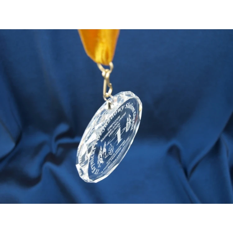 Medal szklany Elite z grawerem + etui