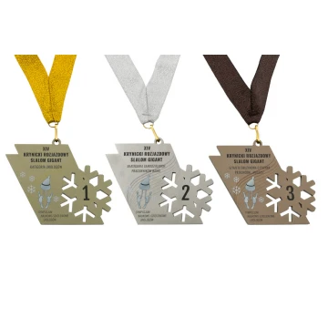 Medale metalowe z dowolną grafiką - cyfrowy druk UV -  wym:100x44mm - MGR073 