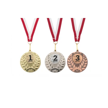 Medale metalowe z grawerowanym emblematem - średnica 50mm - MMC1750