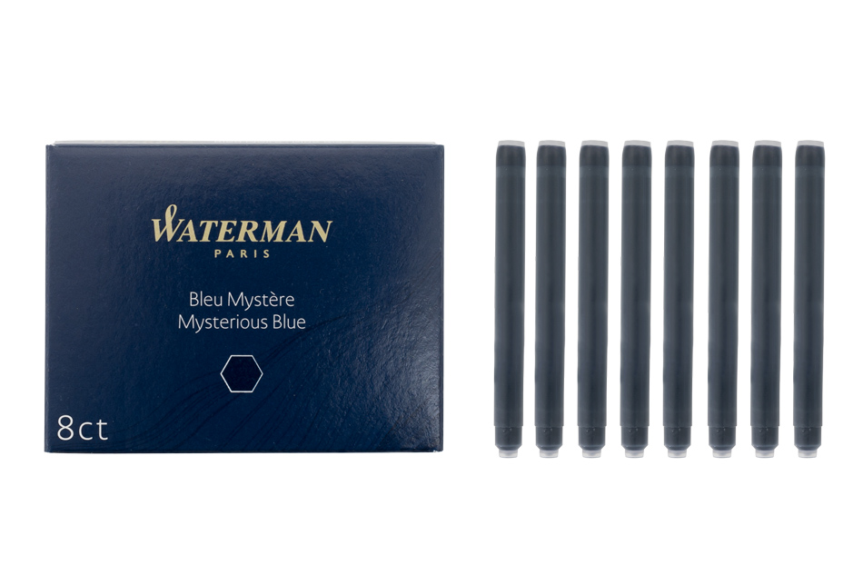 Naboje do pióra wiecznego Waterman standard 8 szt NIEBIESKOCZARNE - NAB005