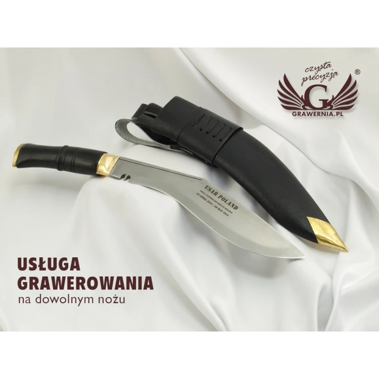NÓŻ - usługa grawerowania dowolnej dedykacji - N2