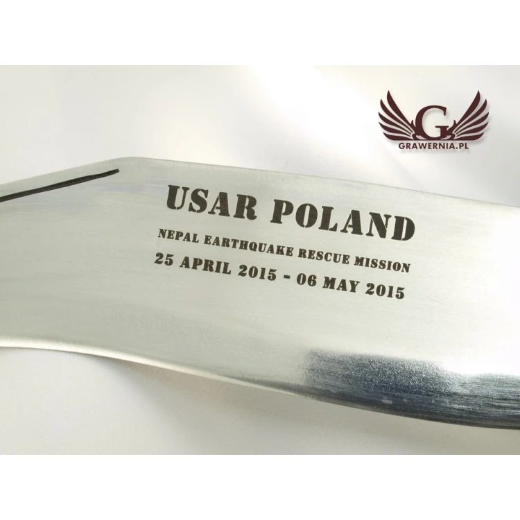 NÓŻ - usługa grawerowania dowolnej dedykacji - N2