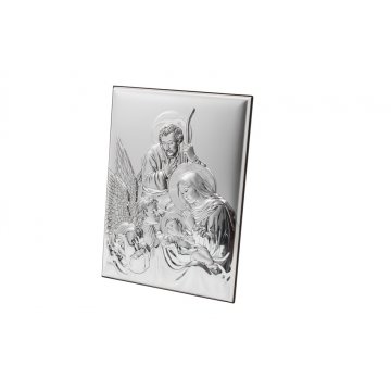 Obrazek Srebrny Święta Rodzina wym. 13x18cm - 30693
