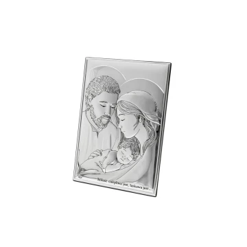 Obrazek Srebrny Święta Rodzina wym. 13x18cm - DS25/3