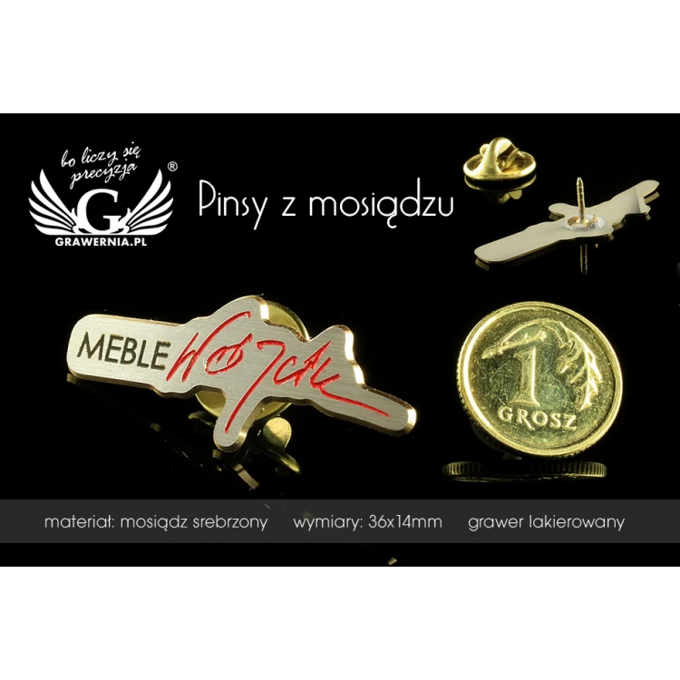 Pinsy metalowe z Twoim logo - PS004