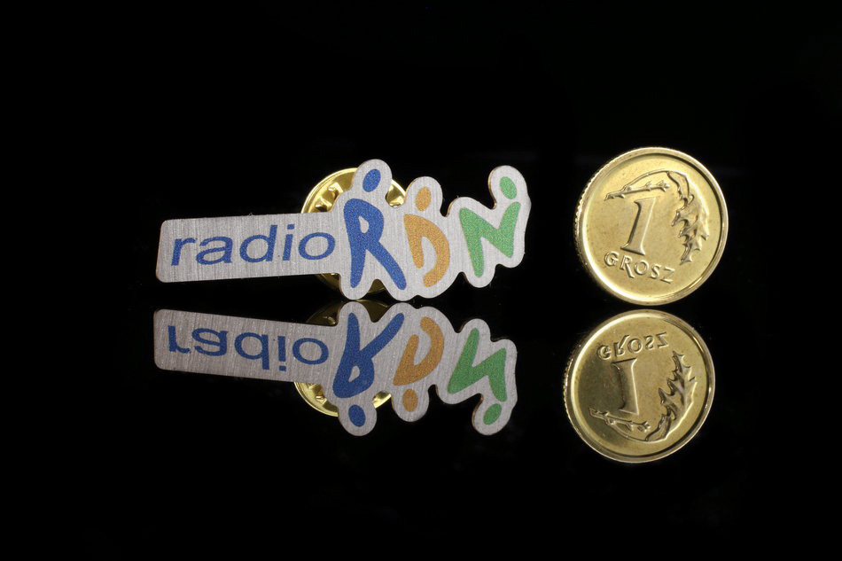 Pinsy metalowe z Twoim logo - kolorowy druk UV - PS014 