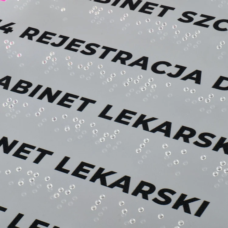 Plan tyflograficzny z pismem Braille'a - plexi i ADA - wym: 500x380mm - TAB518 
