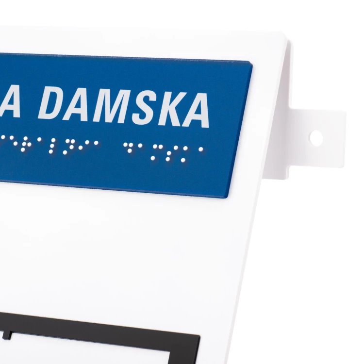 Plan tyflograficzny z pismem Braille'a - tworzywo ADA, laminat i akryl - wym. 400x250mm - TAB588