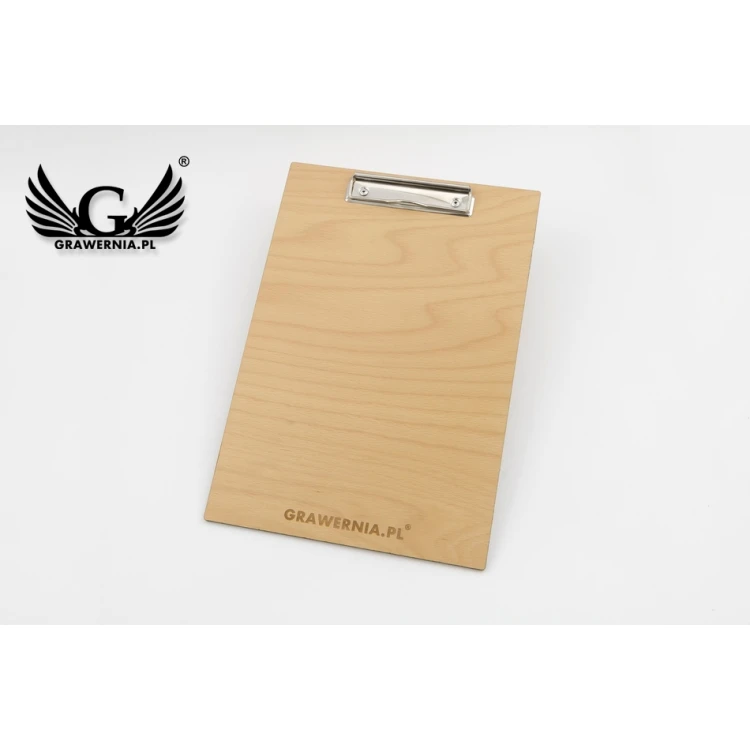 Clipboard A4 exclusive drewno brzozowe - dowolny grawer - CB001