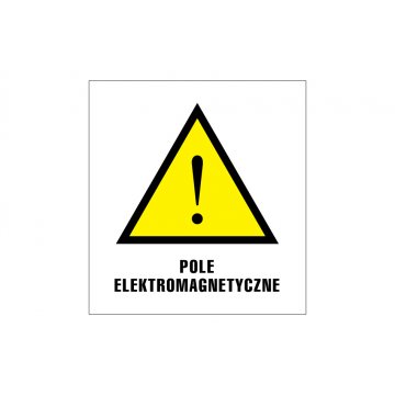 Pole elektromagnetyczne - wym. 215x200mm - PVC - kolorowy druk UV - TME001