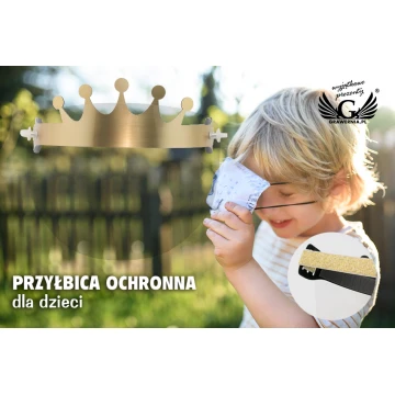 Przyłbica ochronna dla dzieci - Korona - PCA004
