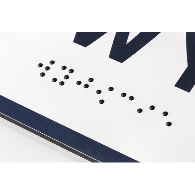 Administracja - tabliczka z dibondu z pismem Braille'a - wym. 200x100mm - MONO - TAB298