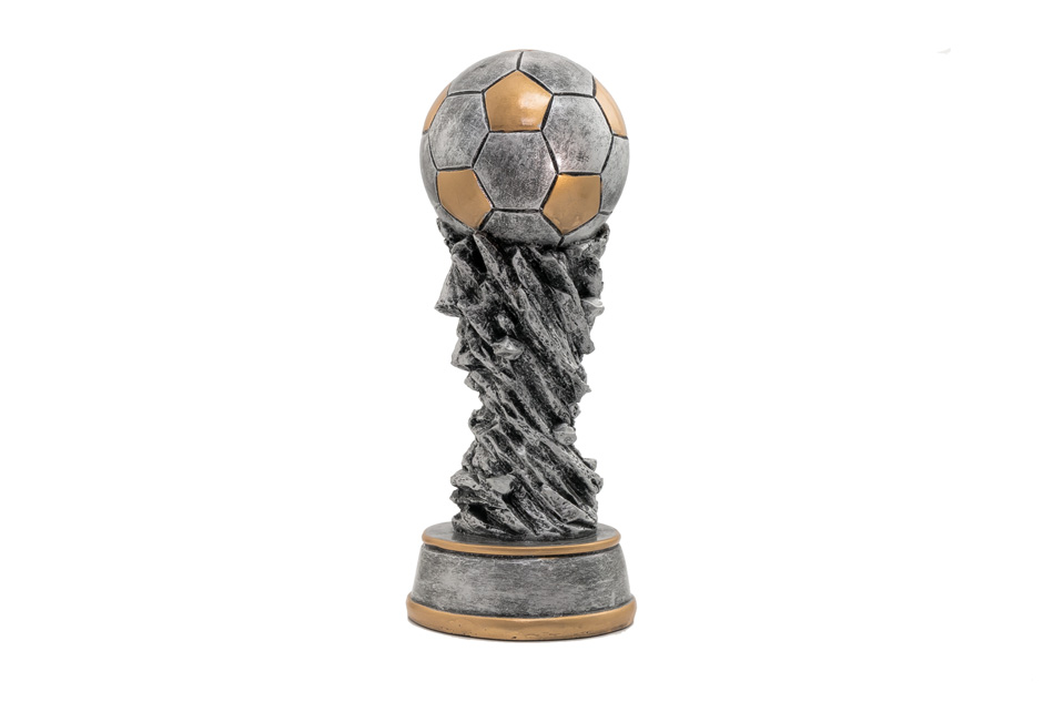 Statuetka Piłka nożna - atrakcyjna figurka odlewana z Twoim grawerem - wysokość 30cm - FOL063