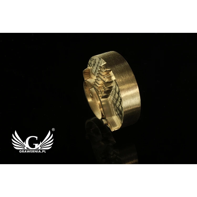 Stempel do odbijania logotypu w paście WASABI - średnica stempla 30mm - CNC