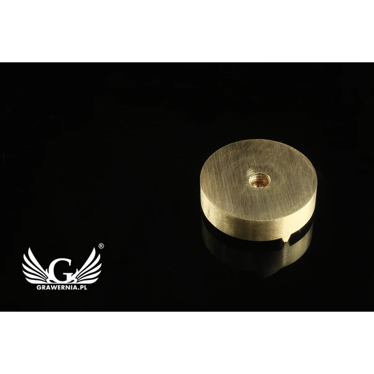 Stempel do odbijania logotypu w paście WASABI - średnica stempla 30mm - CNC
