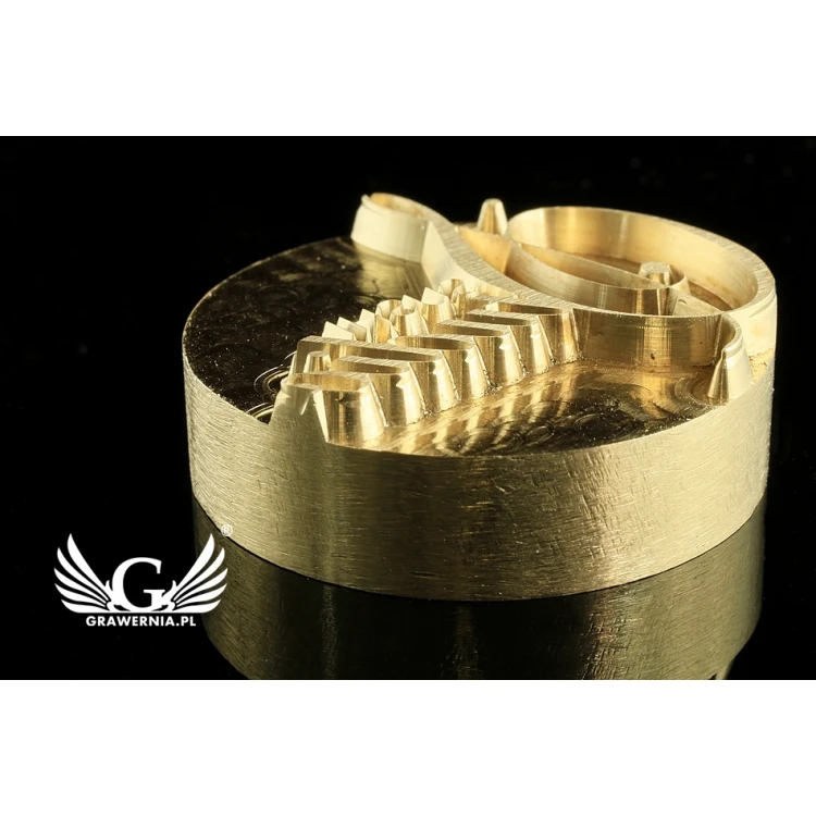 Stempel do odbijania logotypu w paście WASABI - średnica stempla 30mm - CNC