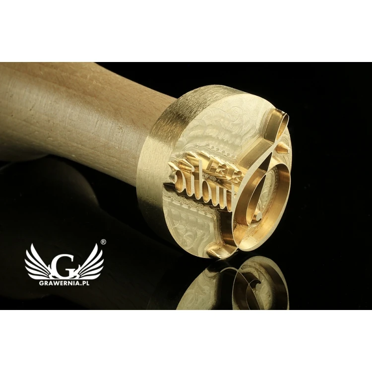 Stempel do odbijania logotypu w paście WASABI - średnica stempla 30mm - CNC