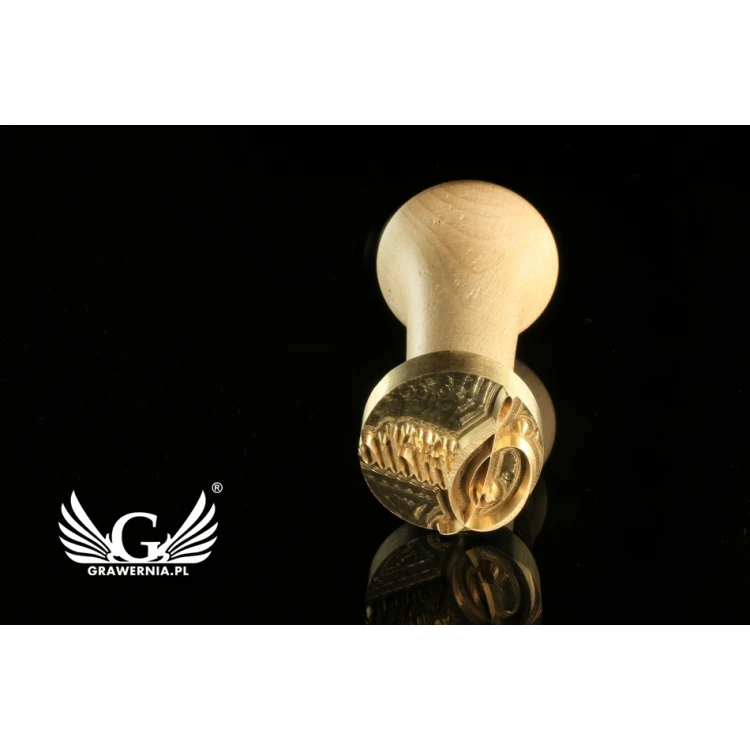 Stempel do odbijania logotypu w paście WASABI - średnica stempla 30mm - CNC