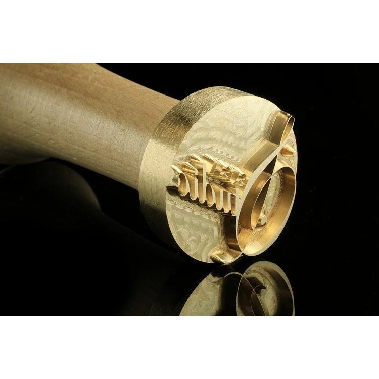 Stempel do odbijania logotypu w paście WASABI - średnica stempla 30mm - CNC
