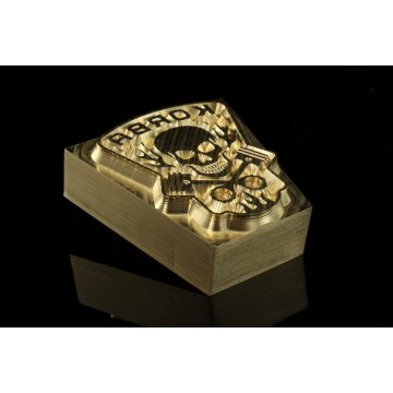 Stempel do wyciskania logotypu na gorąco i zimno - wymiary matrycy: 40x39,6mm