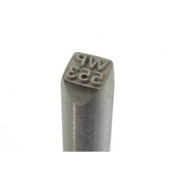 Stempel ze stali do wybijania w metalu - wym odbicia: 9,4x9mm - CNC