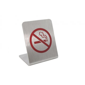 Stojaczki stalowe zakaz palenia papierosów - kolorowy druk UV - Z007