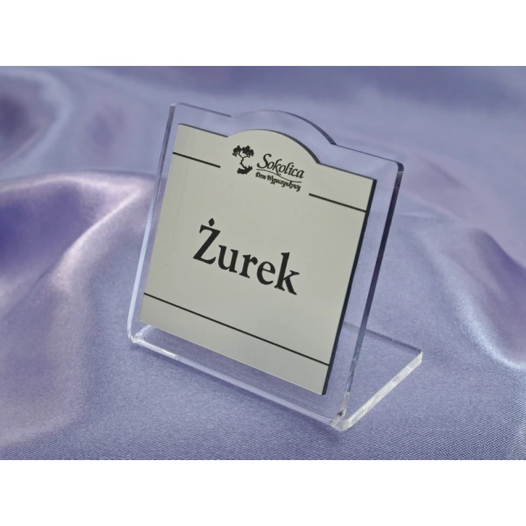 Stojaczki z nazwami potraw - wzór NS005