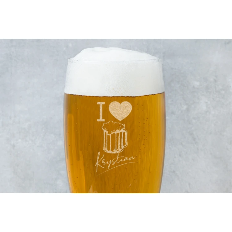 Szklanka na piwo z grawerem - I Love Beer - SP021