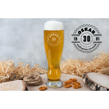 Szklanka na piwo z grawerem - Najlepszy rocznik - SP013