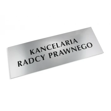 SZYLD KANCELARIA RADCY PRAWNEGO - SZ041 - srebrny - wym. 500x175mm