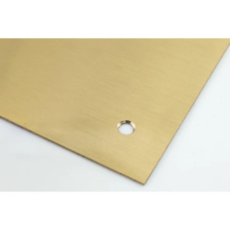 Szyld - mosiądz szczotkowany gr. 1,6mm, cyfrowy nadruk UV - wym. 340x150mm - TAB115