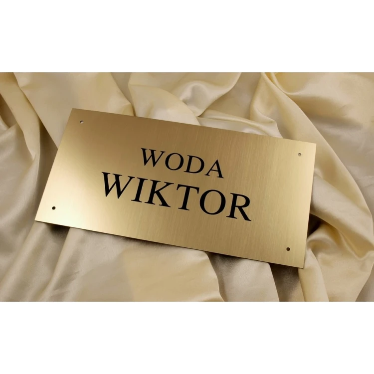 Szyld złoty - SZ009 - wym. 300x150mm