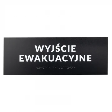 Tabliczka z dowolnym tekstem i pismem Braille'a - wym. 295x105mm - PCW twarde - TAB531