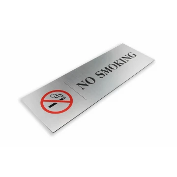 Tabliczka - zakaz palenia - wym. 300x100mm - kolorowy druk UV