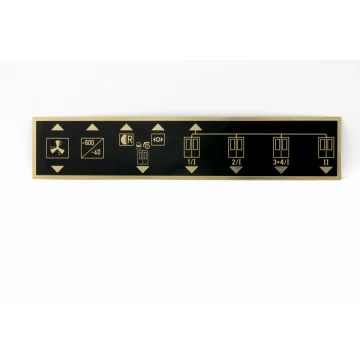 Tabliczka znamionowa z mosiądzu powlekanego grawer CNC - wymiary: 287x57mm - TZN045