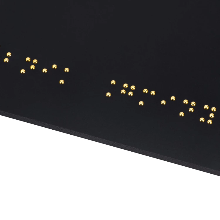 Toaleta dla personelu - tabliczka z pismem Braille'a - czarny matowy akryl - wym. 210x100mm - TAB596