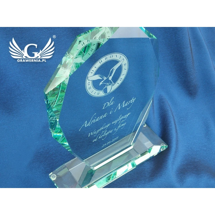Trofeum szklane w etui - MILO